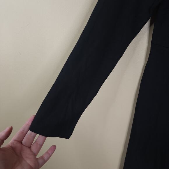 Old Navy's Maternity Fit & Flare Ponte-Knit Dress in Black Size M - Picture 5 of 11